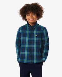 Camisa de sarga de algod&oacute;n con cuadros escoceses