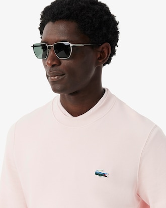 Sudadera de felpa con cocodrilo con paisaje