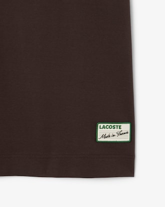 Camiseta con cuello de rayas fabricada en Francia