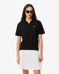 Polo de corte holgado de piqu&eacute; vaporoso