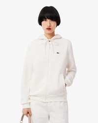 Sudadera con capucha de felpa con cremallera