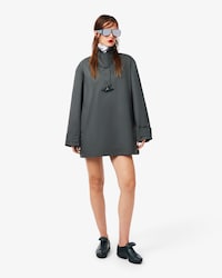 Mini vestido de sarga oversize Runway