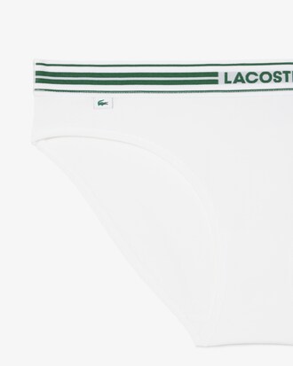 Slips de algod&oacute;n el&aacute;stico con cintura en contraste