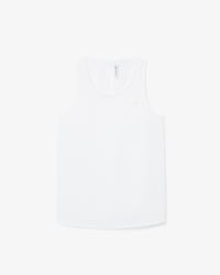 Top sin mangas vaporoso de corte ajustado