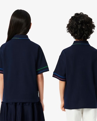 Polo de petit piqué con detalles en contraste