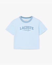Camiseta de algod&oacute;n con detalles de marca Lacoste