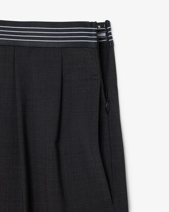 Pantal&oacute;n de pinzas de mezcla de lana oversized