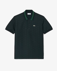 Polo de jacquard de corte cl&aacute;sico con monograma