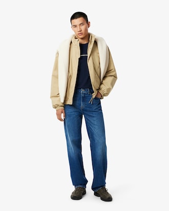 Camiseta de punto jersey de algod&oacute;n con ribete de Lacoste