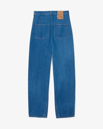 Denim de corte ancho y pernera Barrel Runway