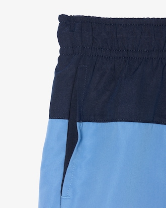 Short de ba&ntilde;o de tafet&aacute;n de rayas