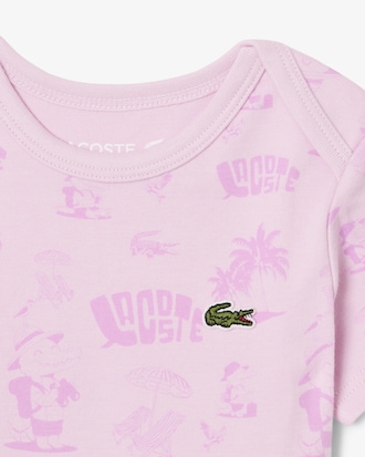 Conjunto para reci&eacute;n nacido de algod&oacute;n estampado