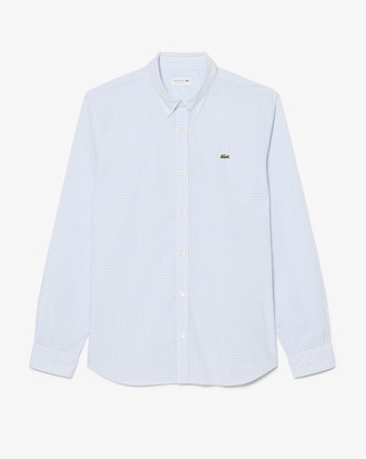 Camisa de corte regular de popel&iacute;n con cuadros escoceses