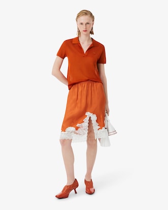 Polo de piqu&eacute; satinado de corte ajustado Runway