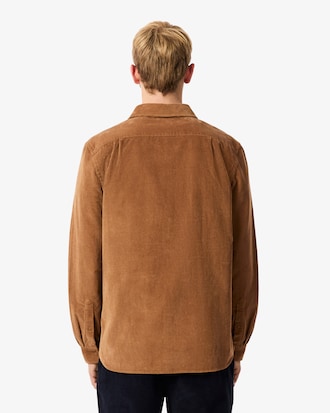 Camisa de corte regular de terciopelo