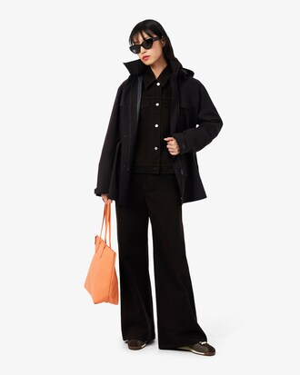 Parka oversized resistente al agua de largo medio