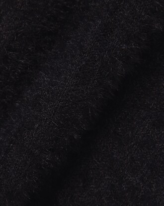 Polo de punto de canalé velloso de corte ajustado