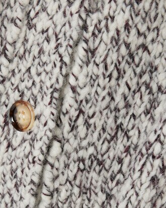 Chaqueta de punto de lana mercerizada