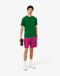 Pantal&oacute;n corto de tenis de tafet&aacute;n de rombos ligero