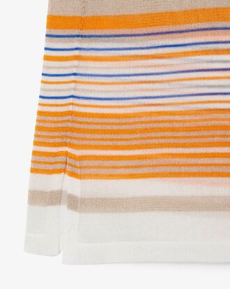 Camiseta de punto jersey satinado de rayas Runway