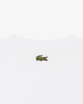 Camiseta de algodón con estampado de pista de tenis
