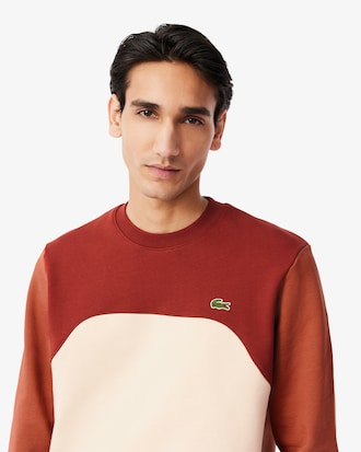 Sudadera de felpa de algod&oacute;n con bloques de color