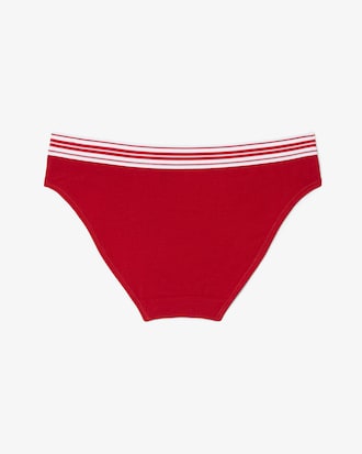 Slips de algod&oacute;n el&aacute;stico con cintura en contraste