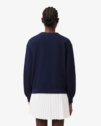 Chaqueta de punto musgo de algod&oacute;n con cuello de pico