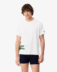 Camiseta de loungewear de algod&oacute;n estampado
