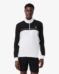 Sudadera deportiva con cremallera y bloques de color