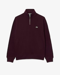 Sudadera de interlock con cuello alto y cremallera