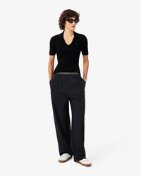 Pantal&oacute;n de pinzas de mezcla de lana oversized