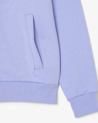 Sudadera con capucha de felpa con cremallera