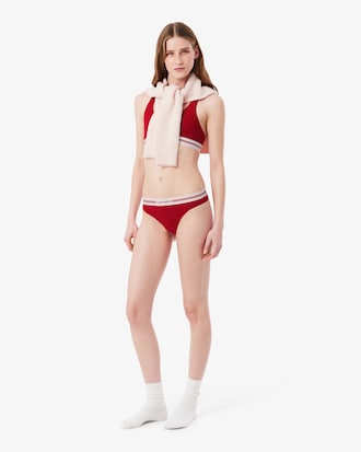 Tanga de algod&oacute;n el&aacute;stico