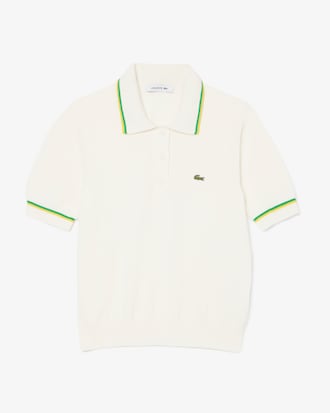 Polo corto 3D sin costuras de algodón elástico