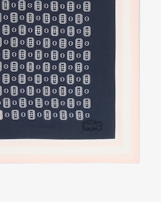 Pa&ntilde;uelo de popel&iacute;n con estampado de tenis