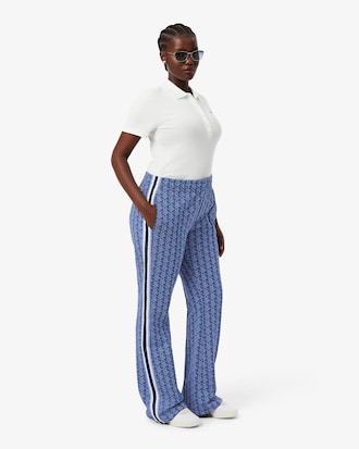 Pantal&oacute;n de ch&aacute;ndal acampanado con monograma
