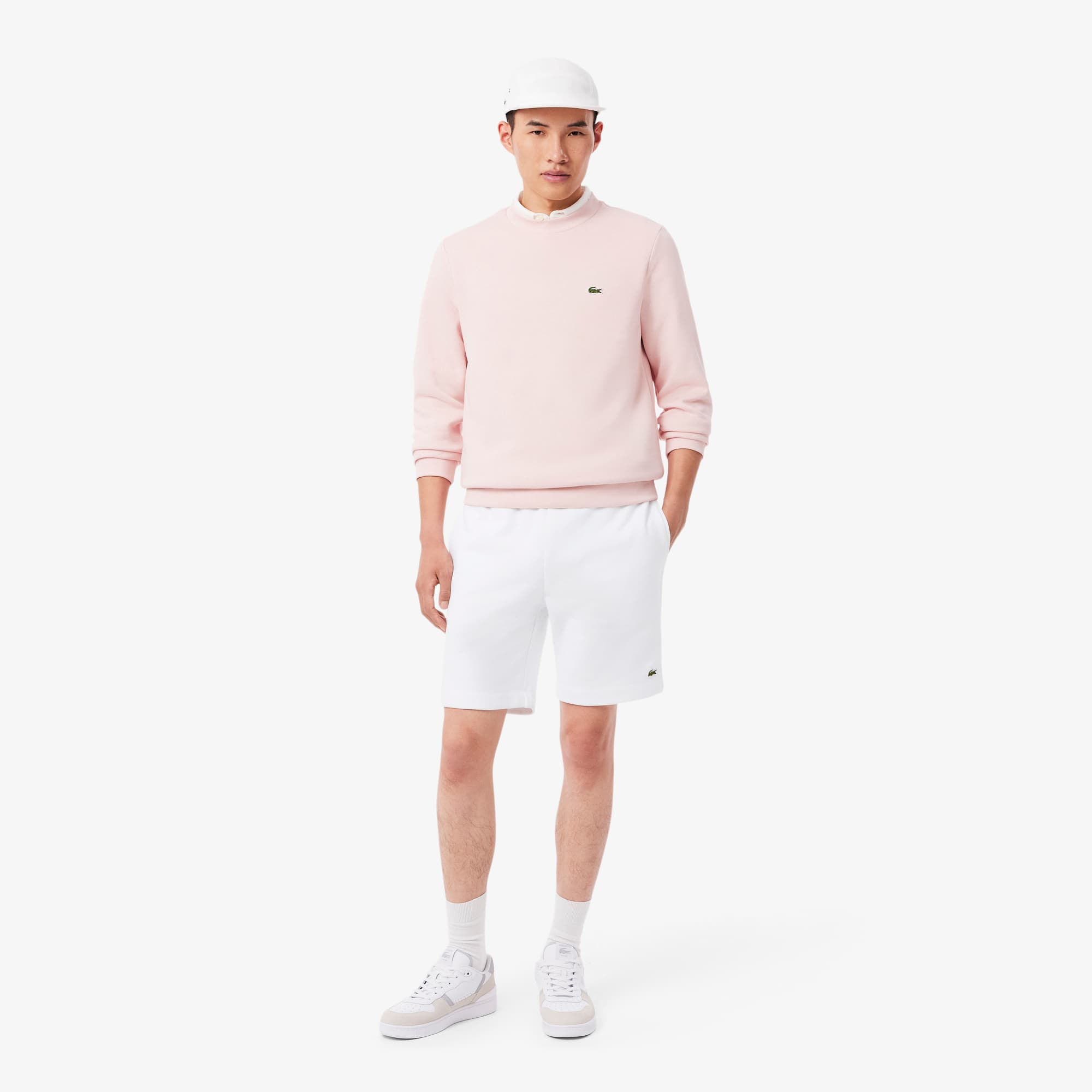 Pantalón corto de felpa de corte regular Pantalones cortos