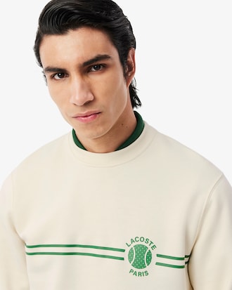 Sudadera de felpa con estampado de tenis