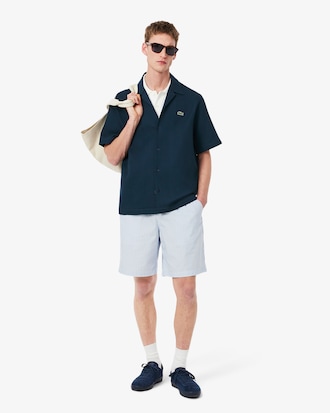 Camisa con textura gofrada de corte holgado