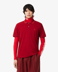 Polo de piqu&eacute; de seda de corte cl&aacute;sico Runway