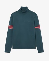 Jersey en tejido de punto jersey de rayas y cuello alto Runway