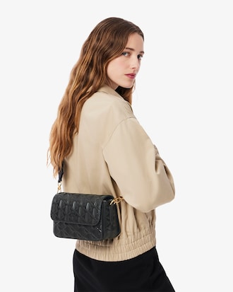 Bolso para llevar al hombro Maheki de piel en relieve