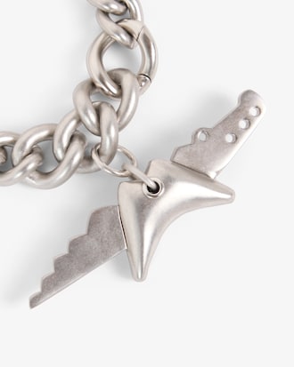 Pulsera de cadena con colgante de cocodrilo Runway