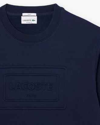 Sudadera de felpa con estampados en relieve