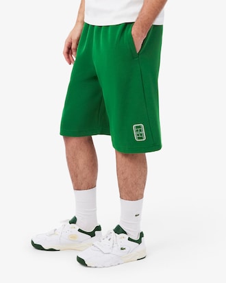 Pantal&oacute;n corto de piqu&eacute; de doble cara de corte holgado