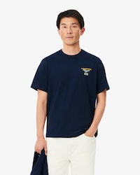Camiseta de punto jersey con bordados y estampados de tenis