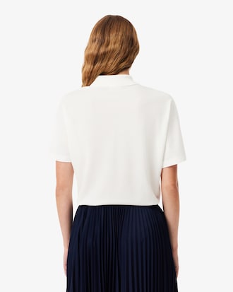 Polo de corte holgado de piqu&eacute; vaporoso