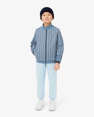 Sudadera de cuello alto con cremallera Paris con monograma