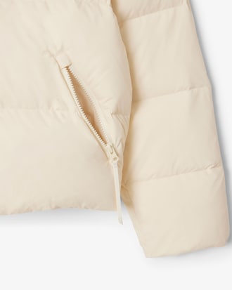 Chaqueta con capucha acolchada de corte holgado